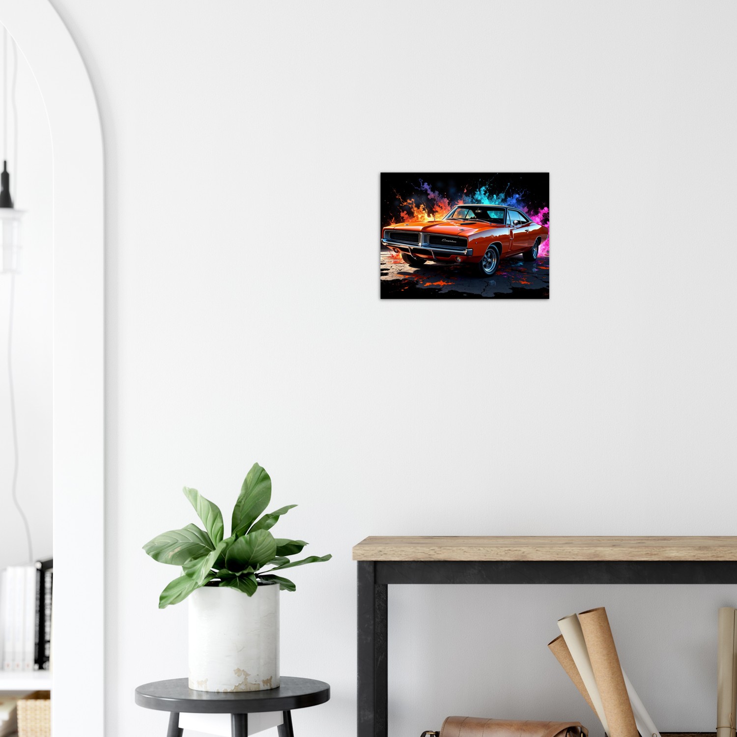 Midnight on Metal Charger