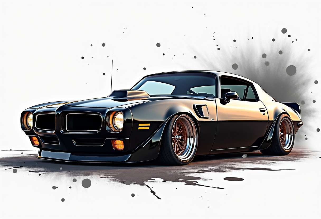 Pontiac Trans Am High-Res Automotive Art