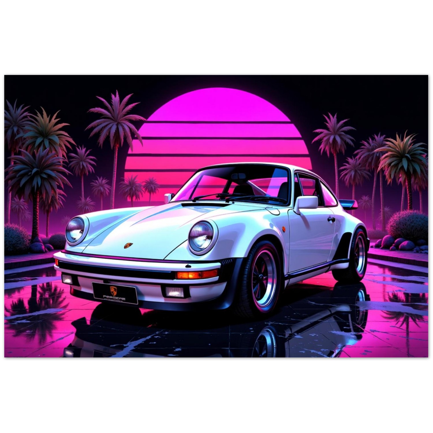 Midnight on Metal Porsche 911