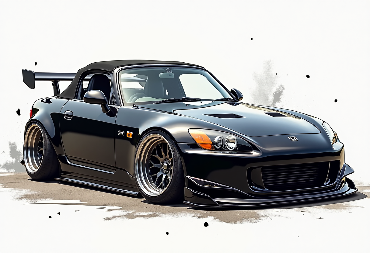 Honda S2000 High-Res Automotive Art