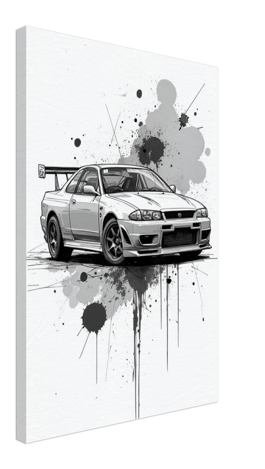 Pencil Sketch Style Canvas Wall Art