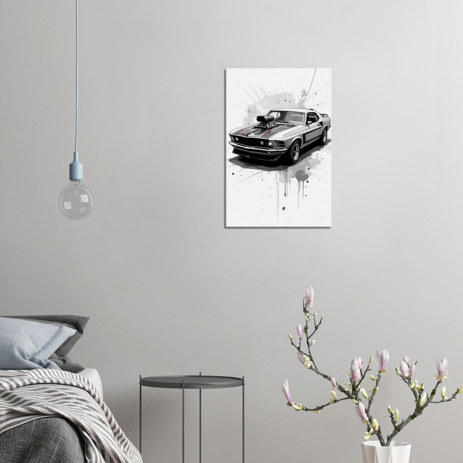 Pencil Sketch Style Canvas Wall Art