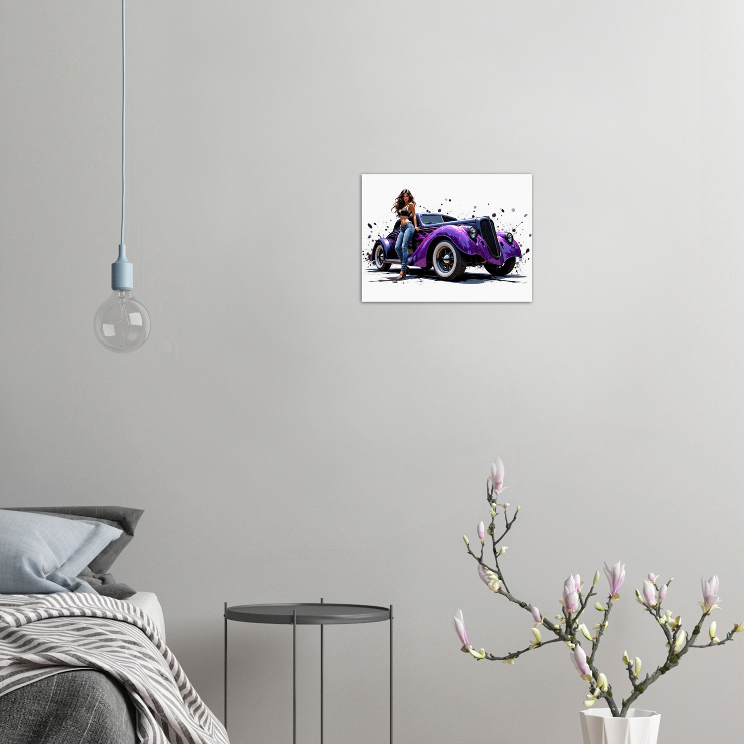 Vintage Car Aluminum Wall Art