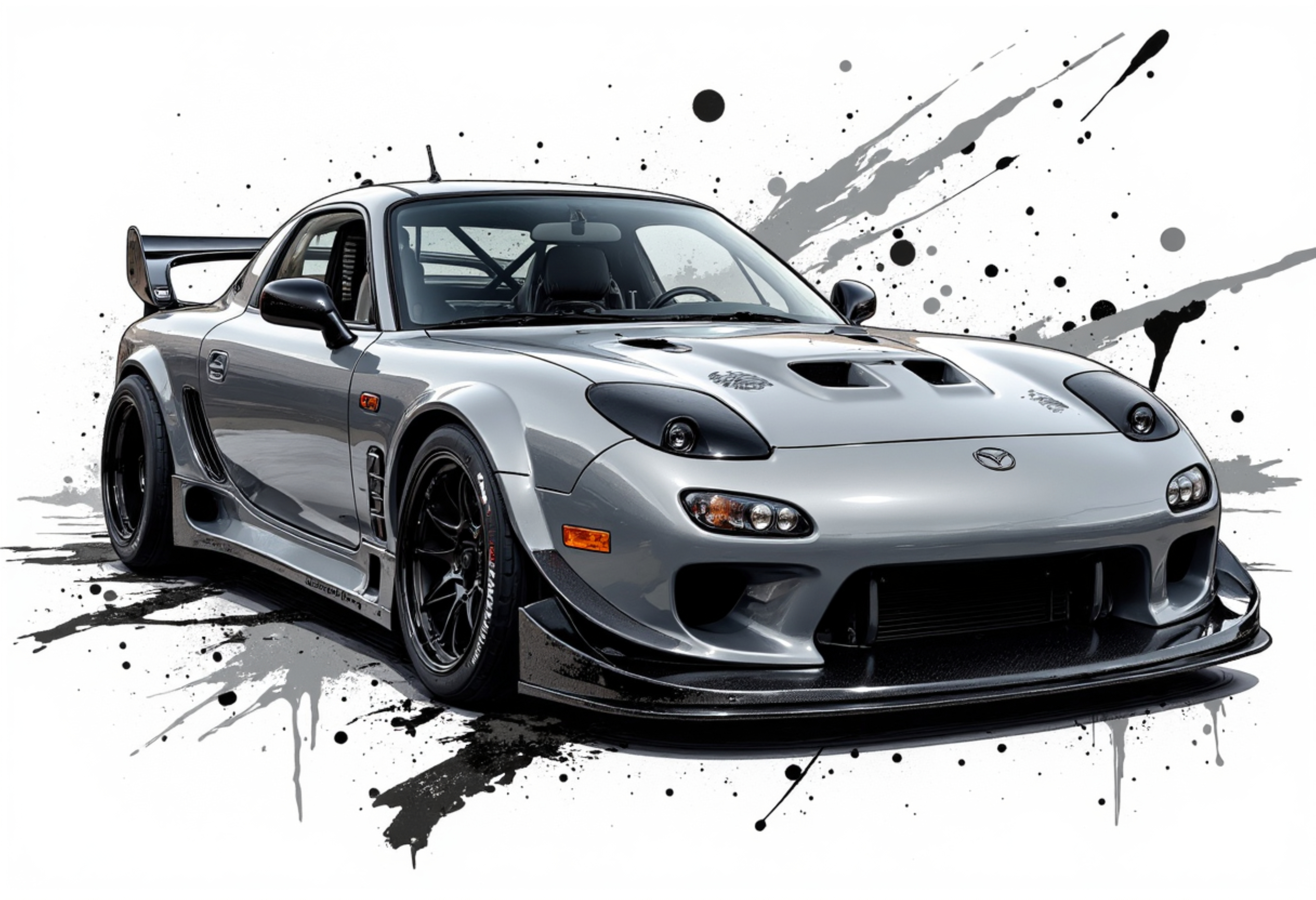 Tuned RX7 Art Print