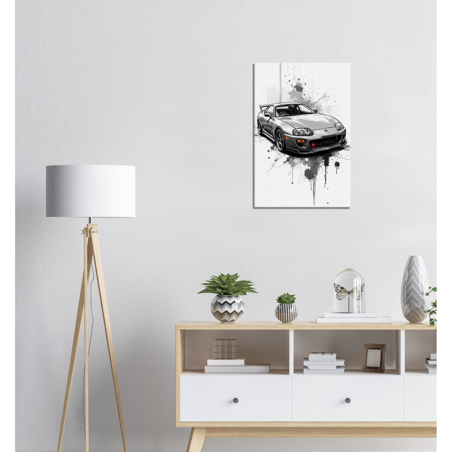 Pencil Sketch Style Canvas Wall Art