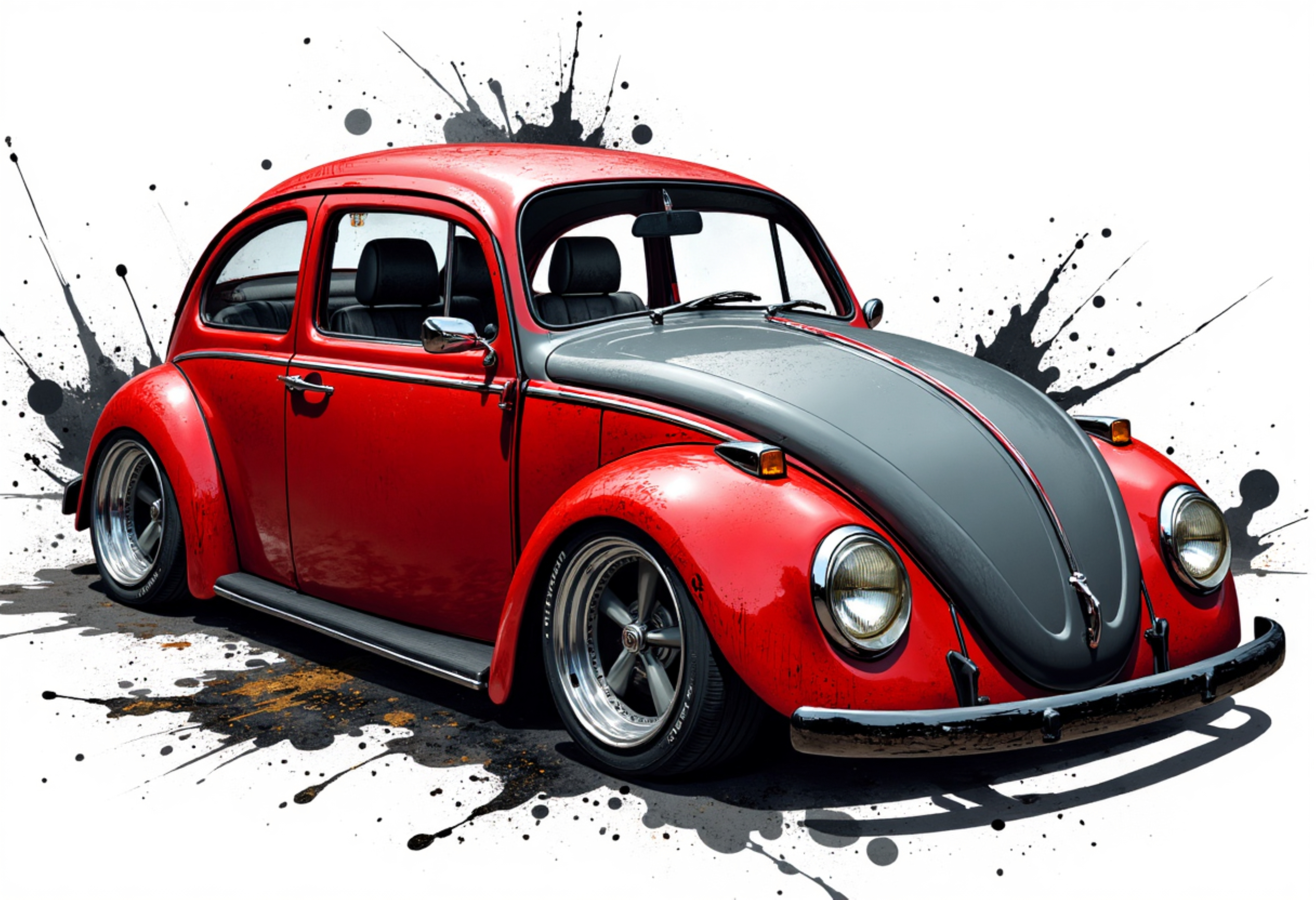 Tuned VW Art Print