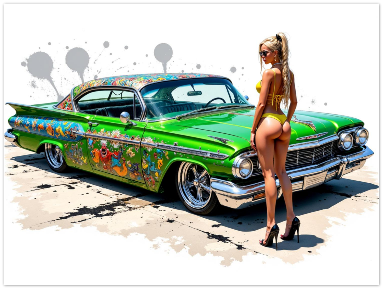Lowrider Aluminum Wall Art