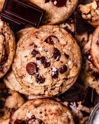Eggless Rich Brown Sugar Chocolate Chip Cookies