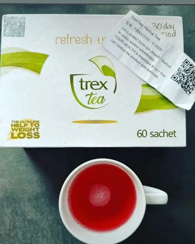 TREX TEA - Thé détox minceur 60 sachets cure d'un mois