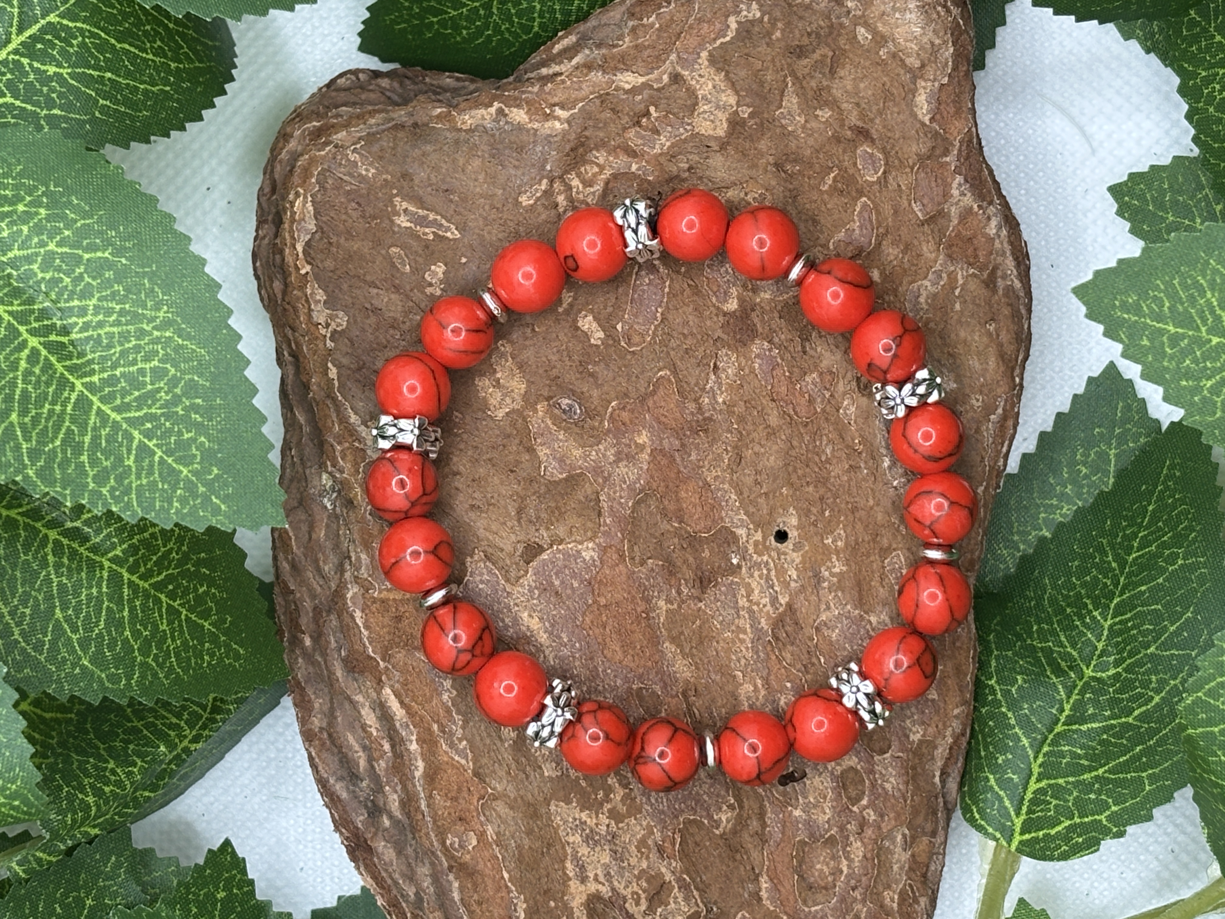 Bracelet en Jaspe Rouge