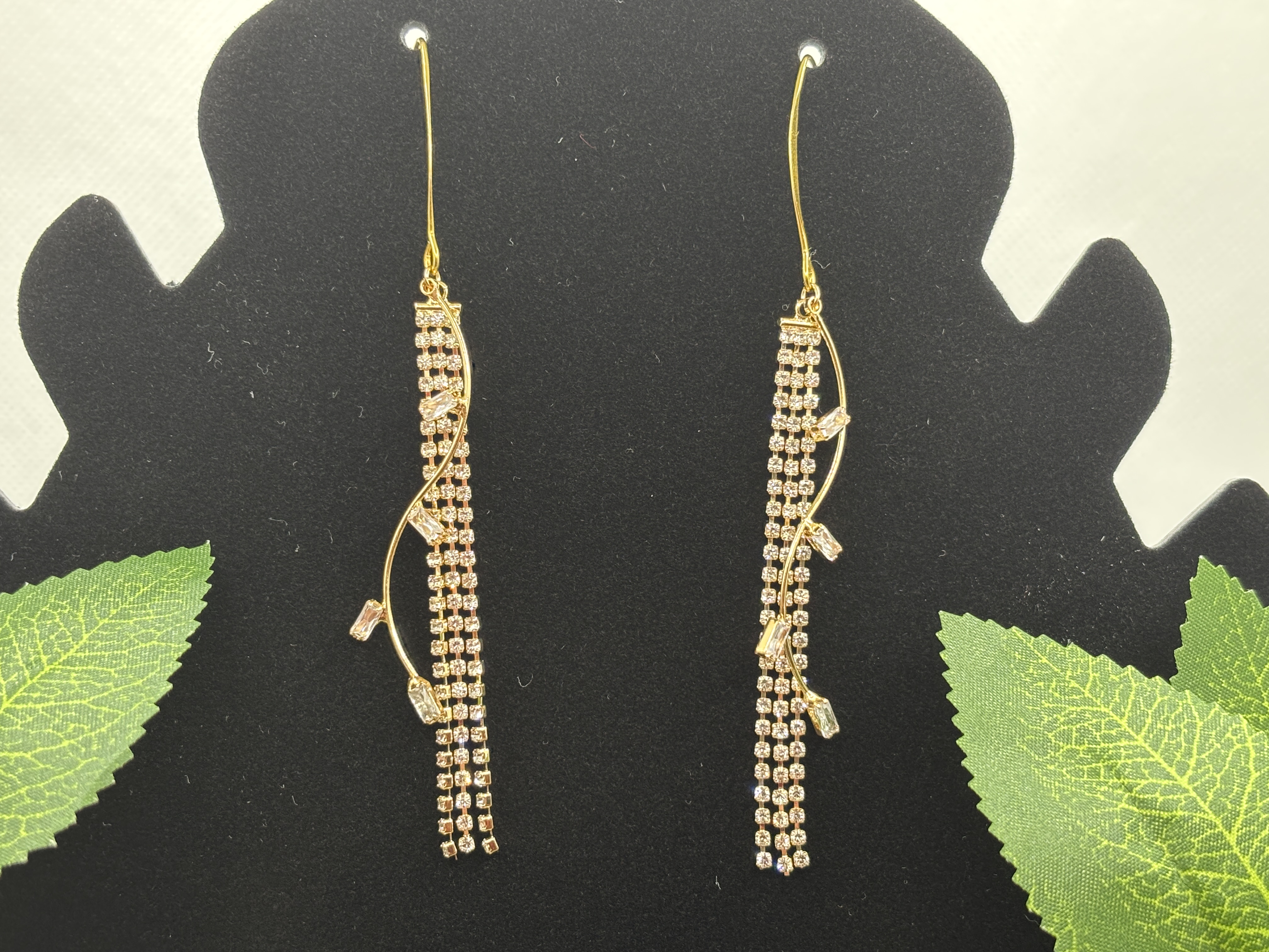 Boucles d'oreilles en strass