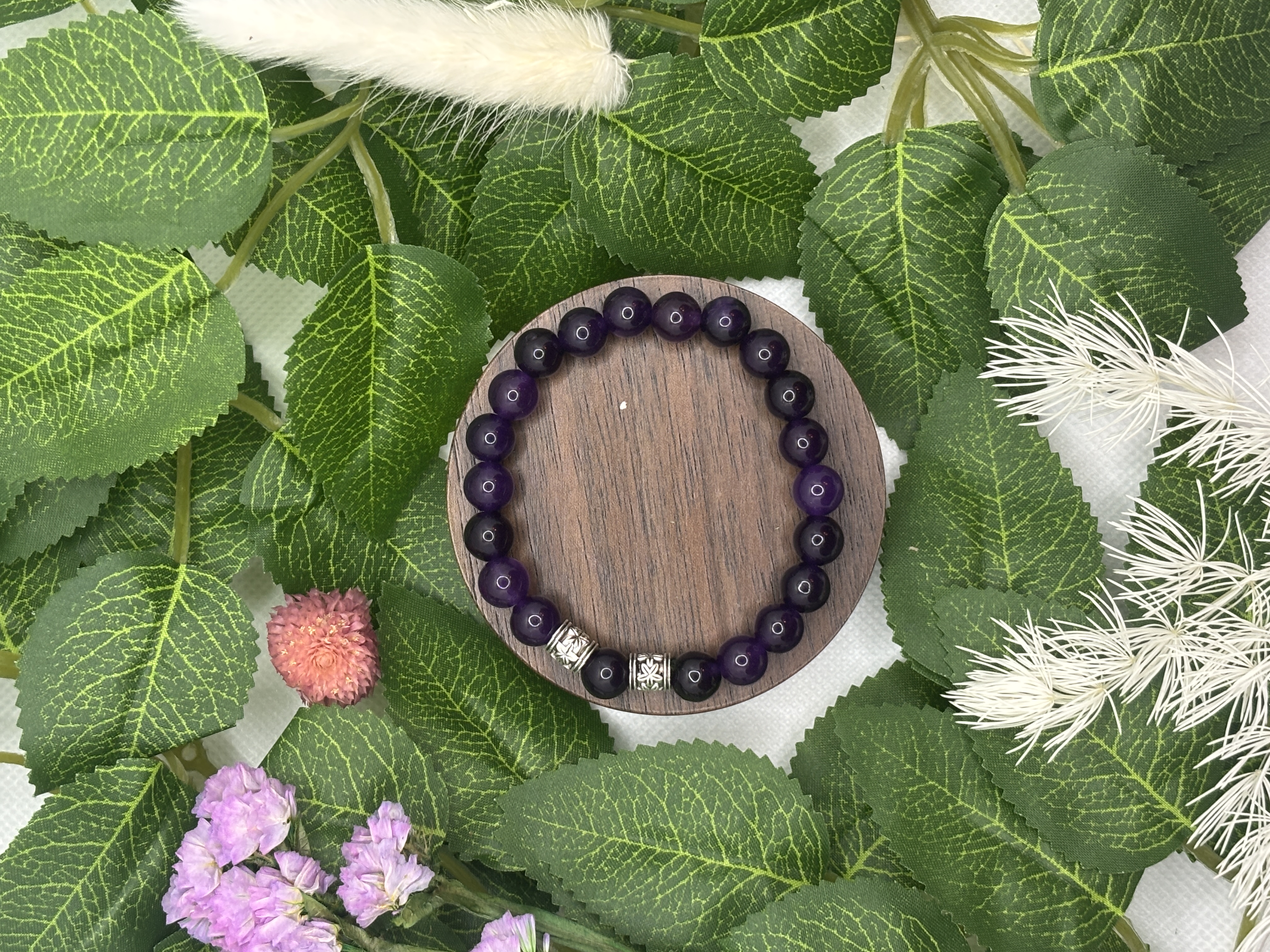 Bracelet en pierre d'Améthyste