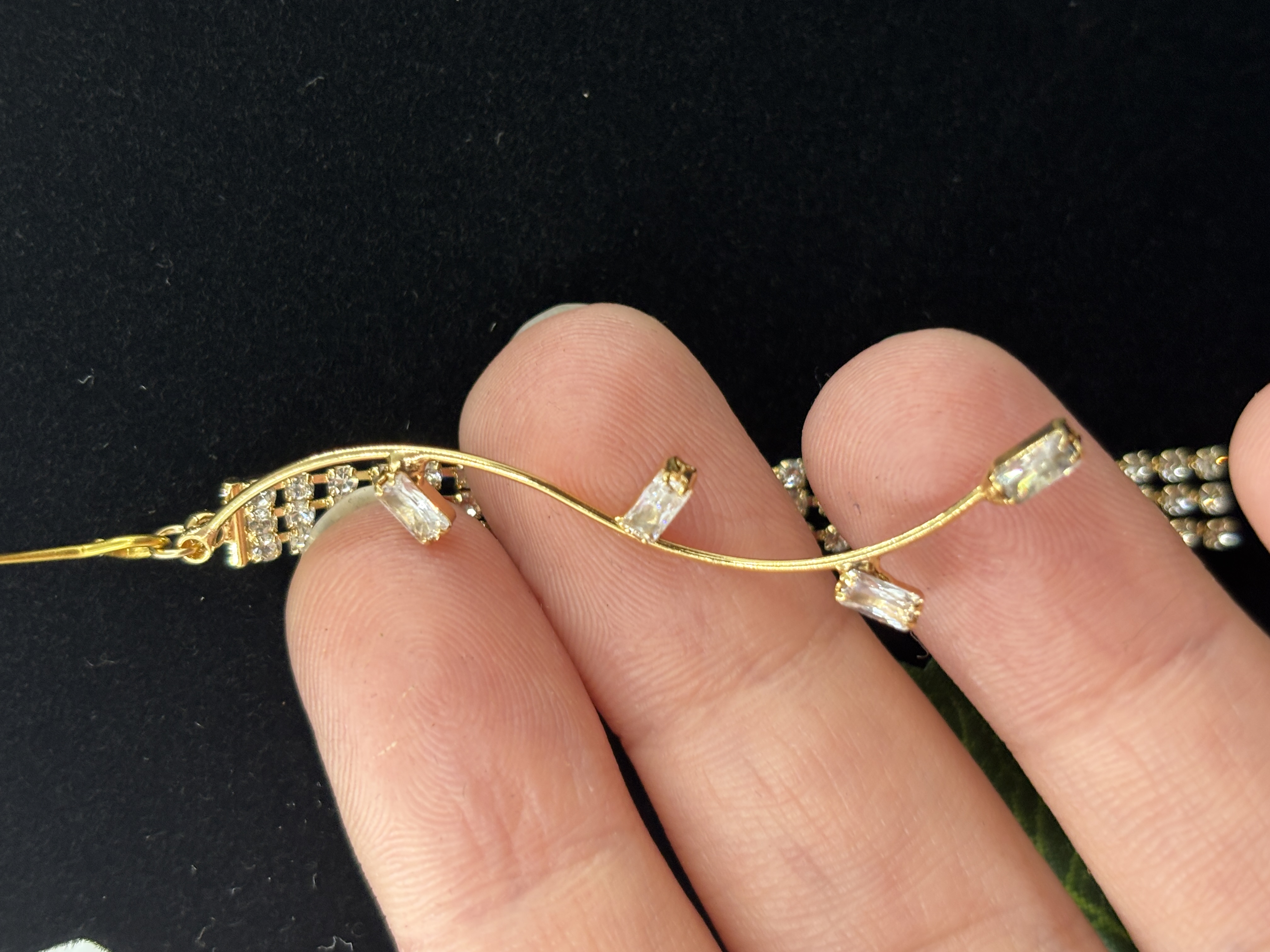 Boucles d'oreilles en strass