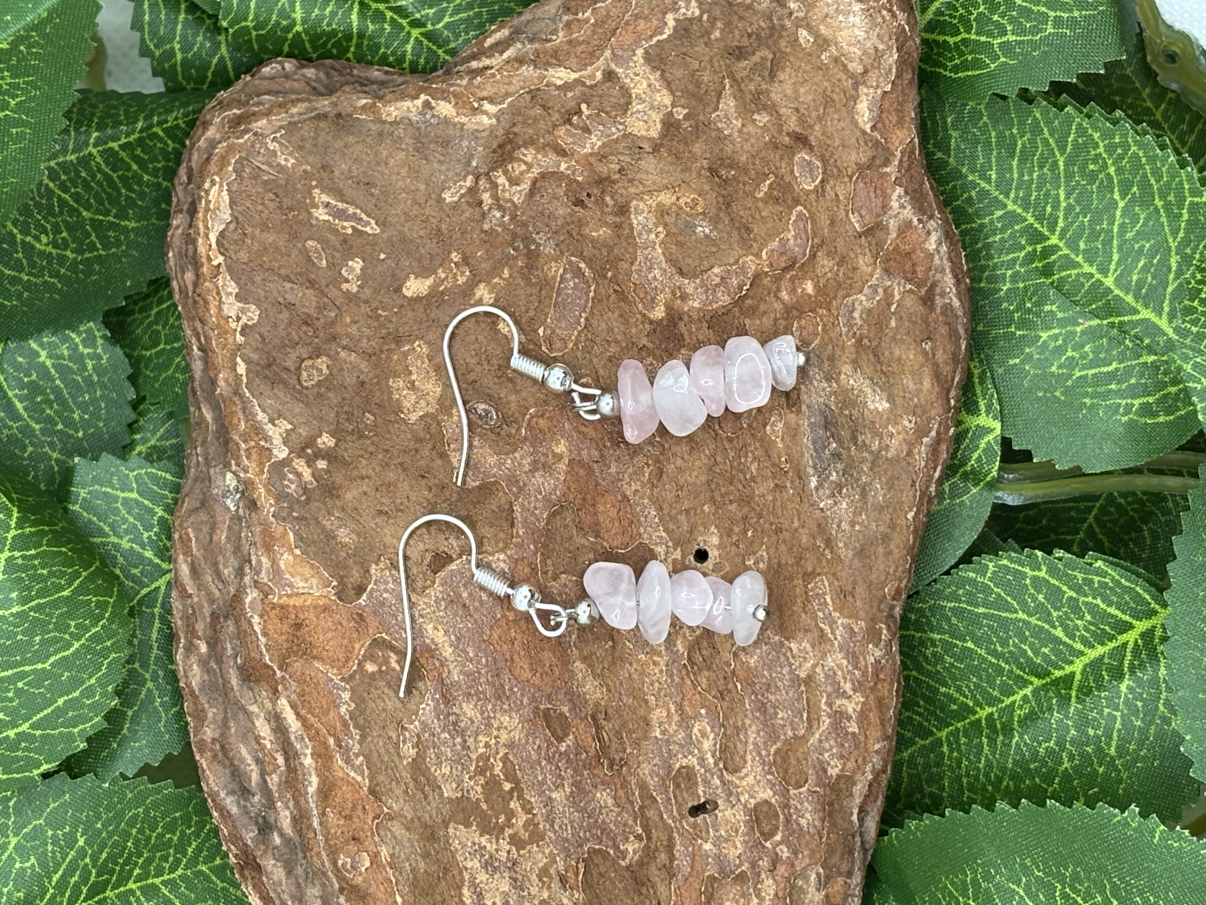 Boucle d'oreille en quartz