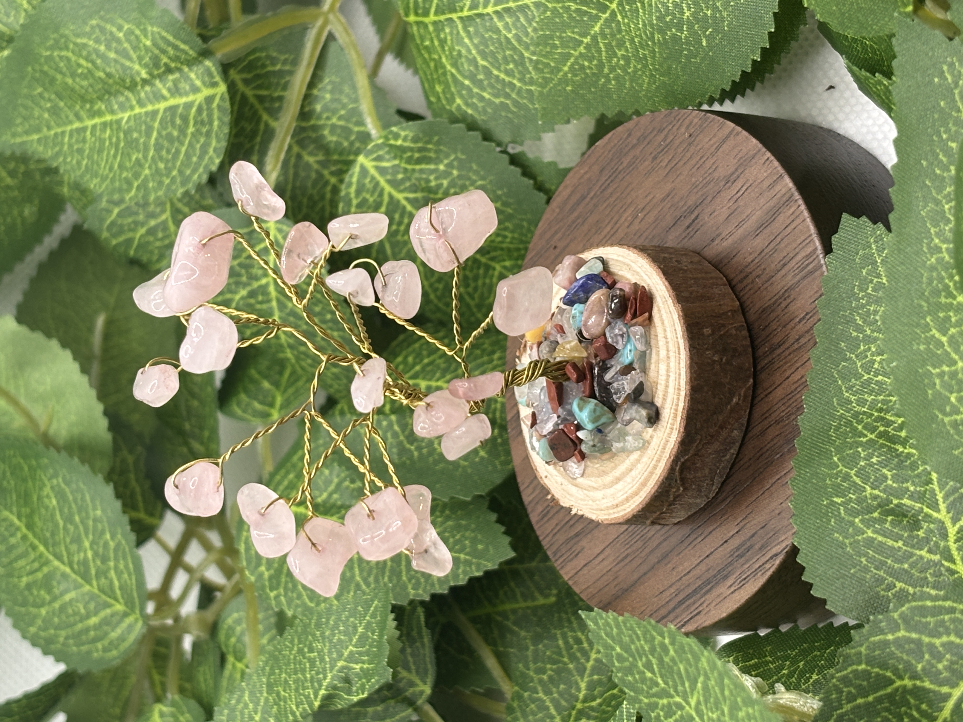 Arbre en Quartz rose