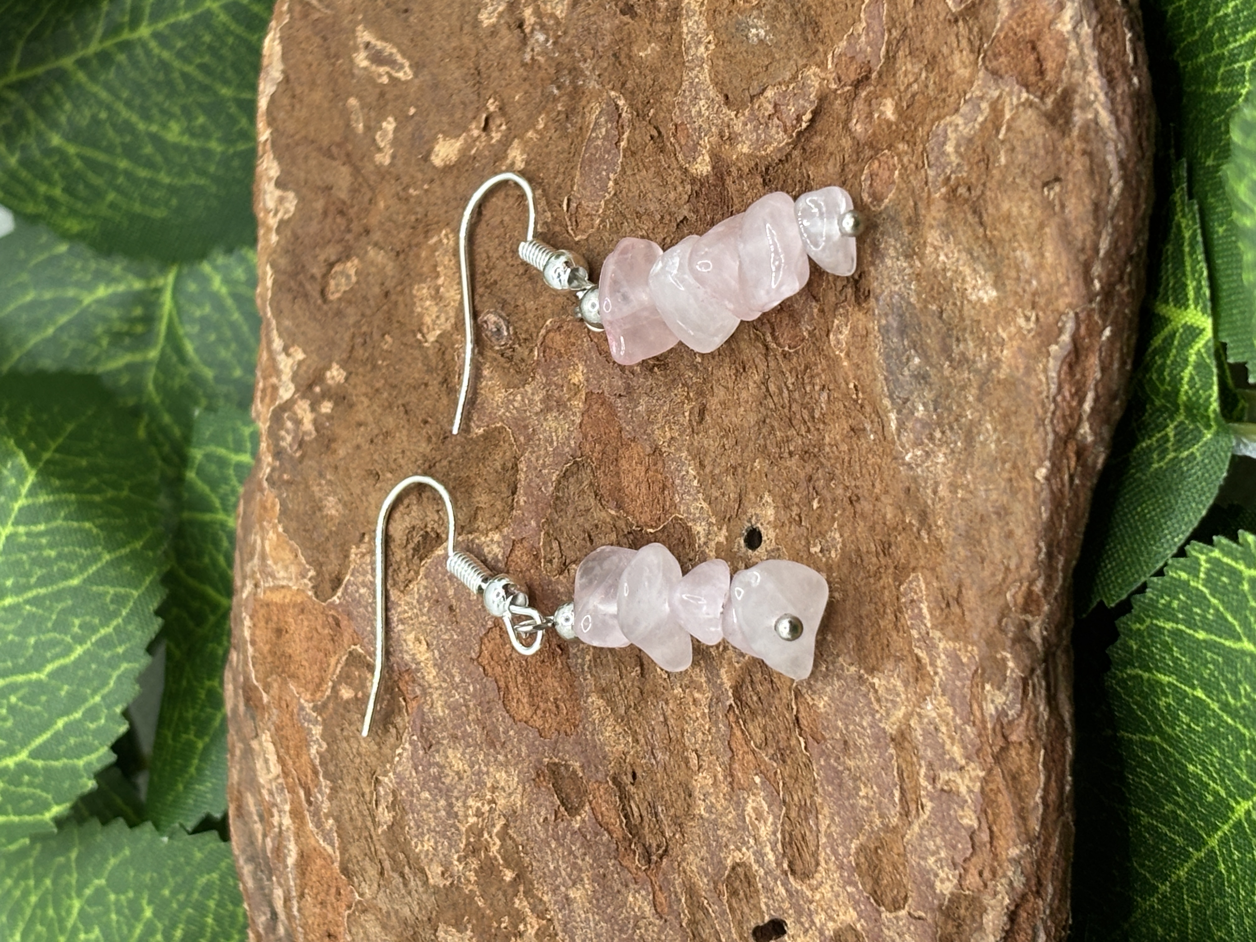 Boucle d'oreille en quartz