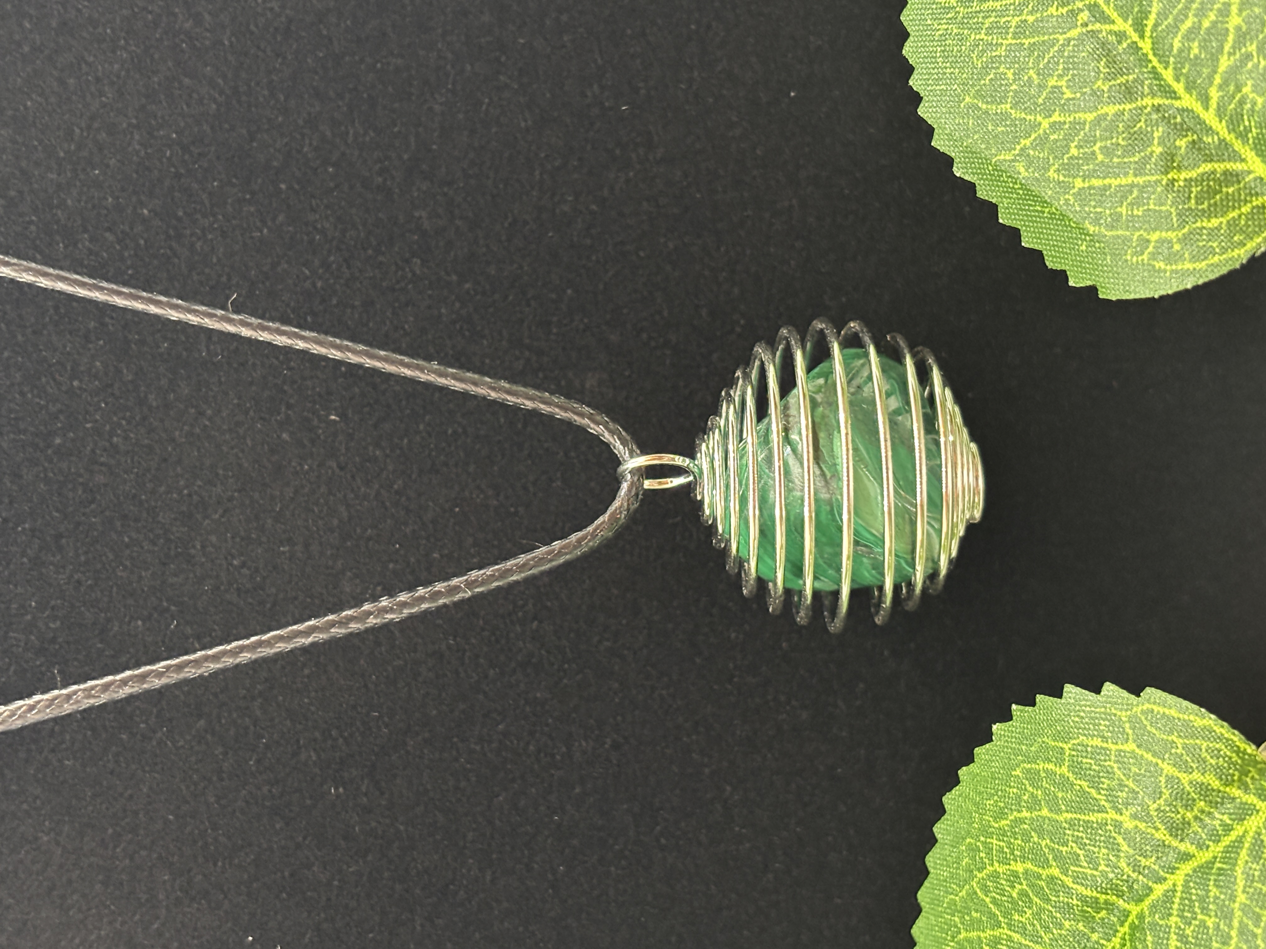 Collier sphère en Malachite
