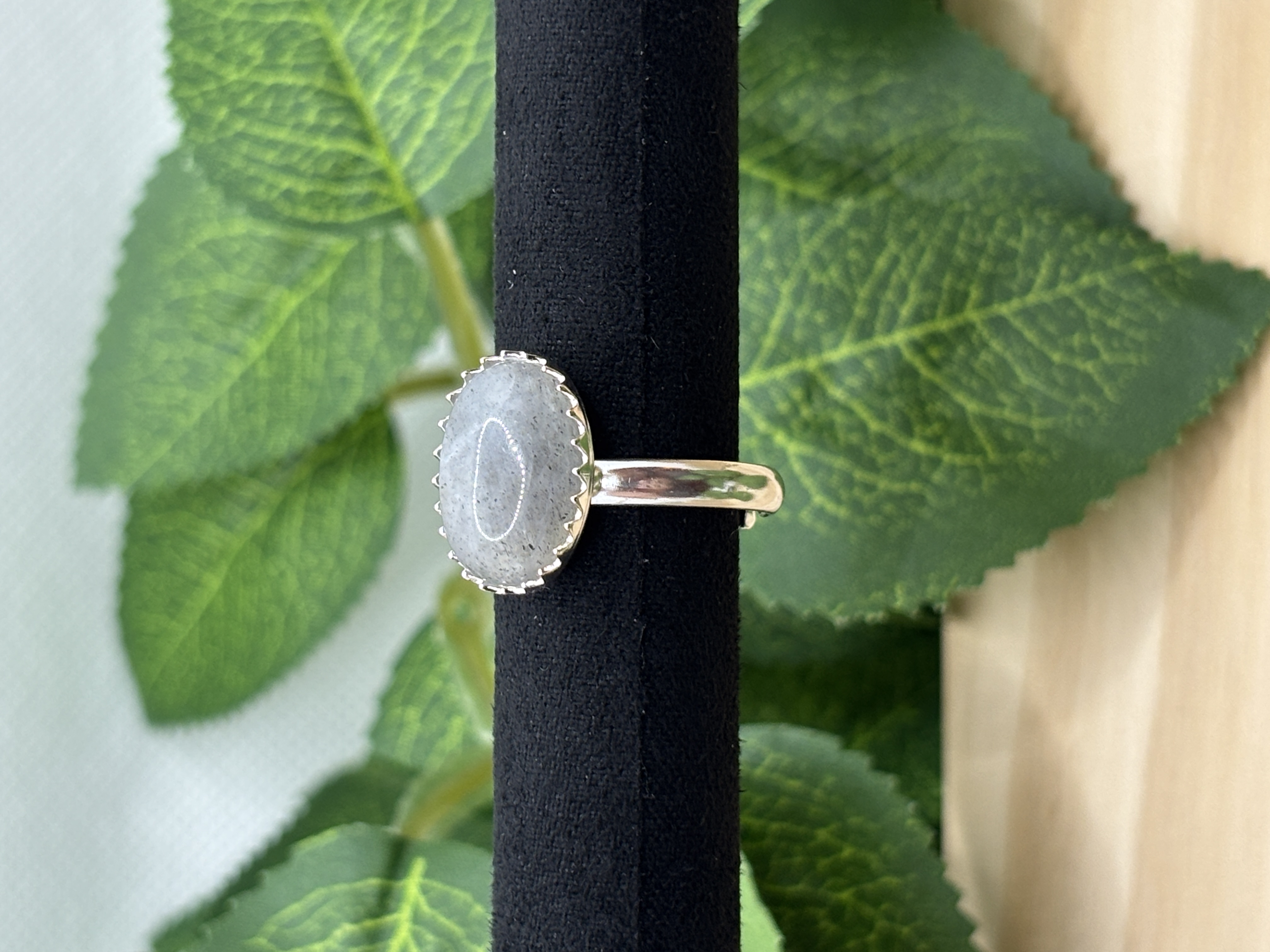 Bague piques en Labradorite