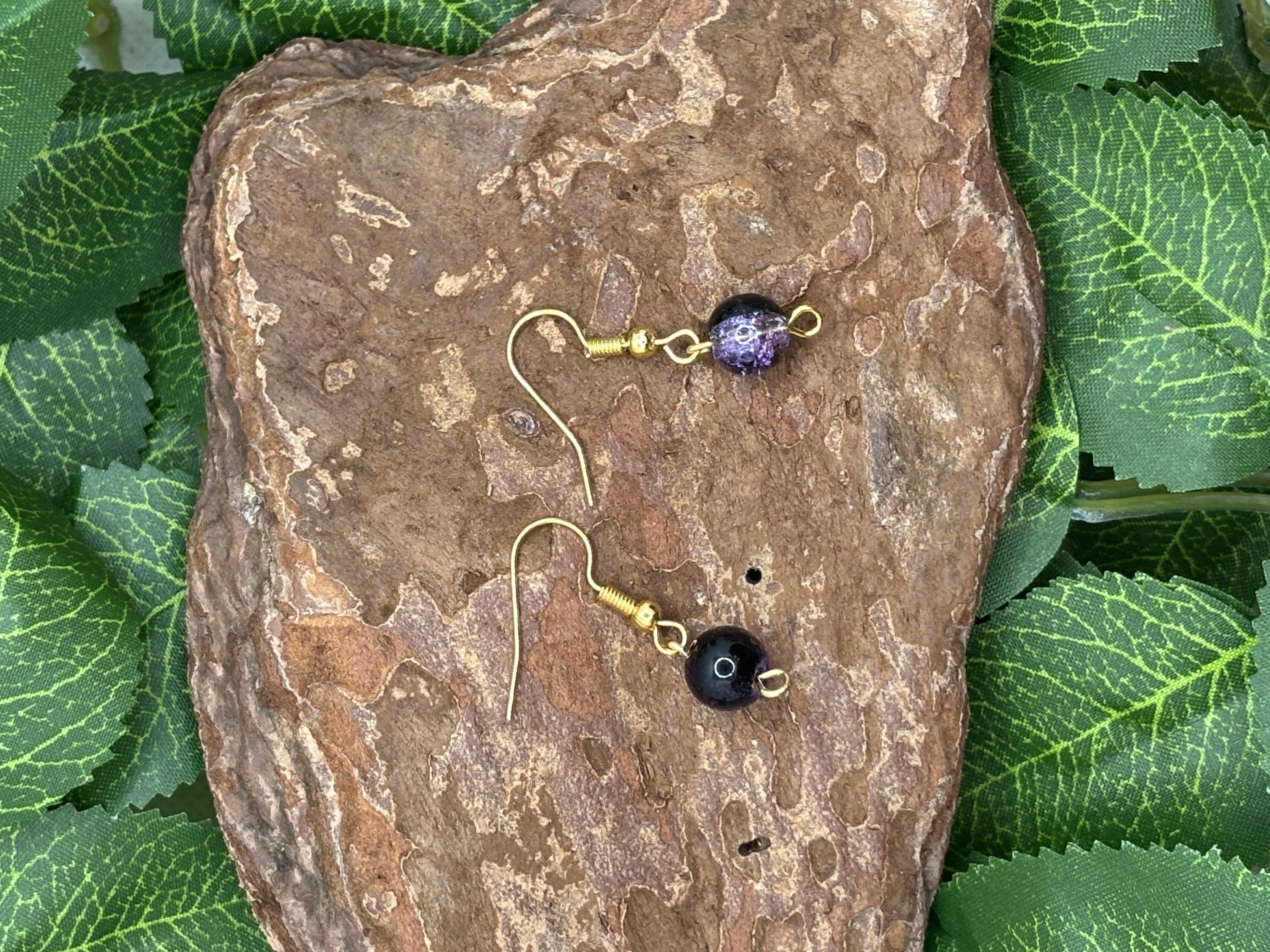 Boucle d'oreilles an améthyste