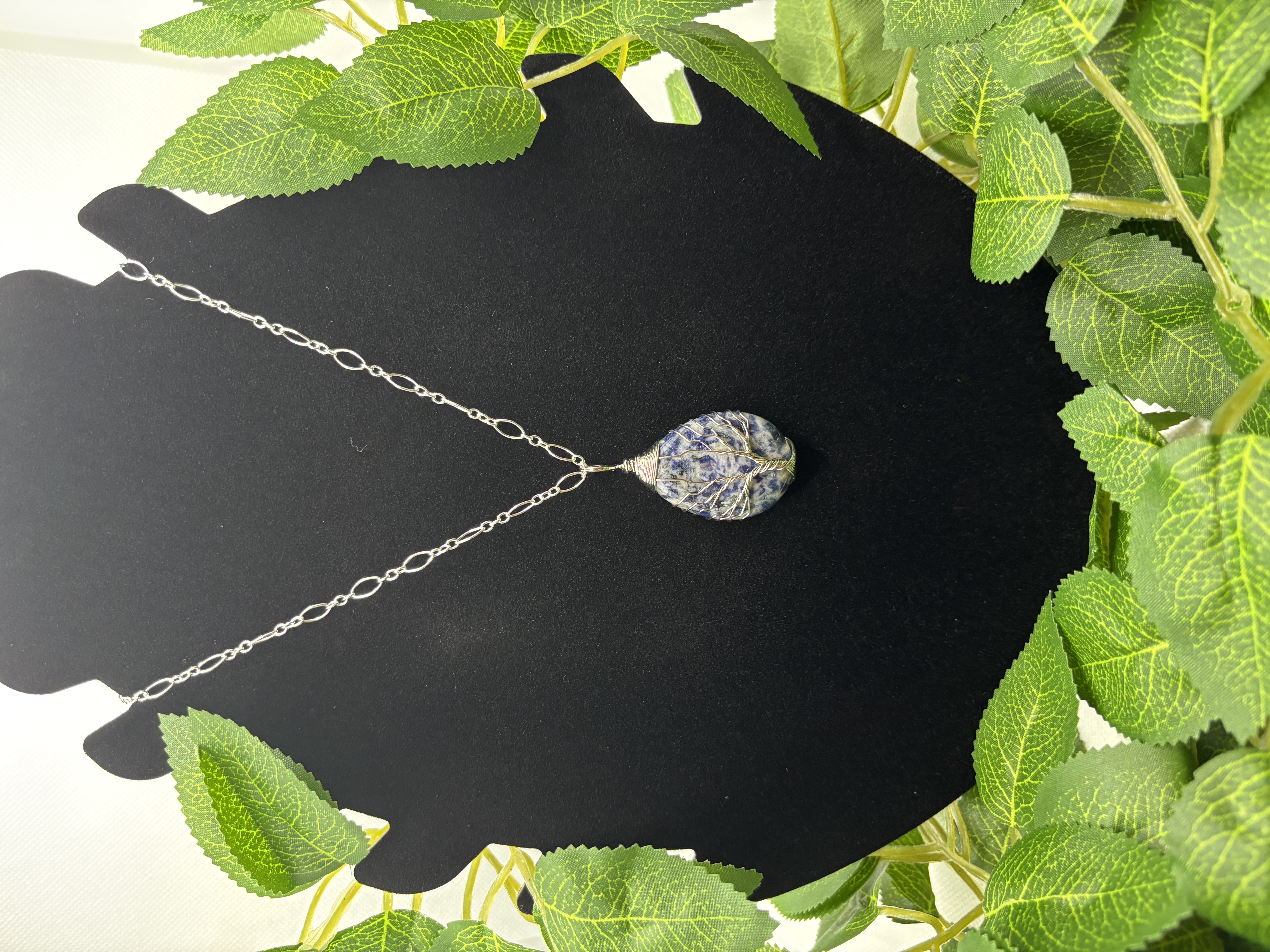 Collier en Sodalite