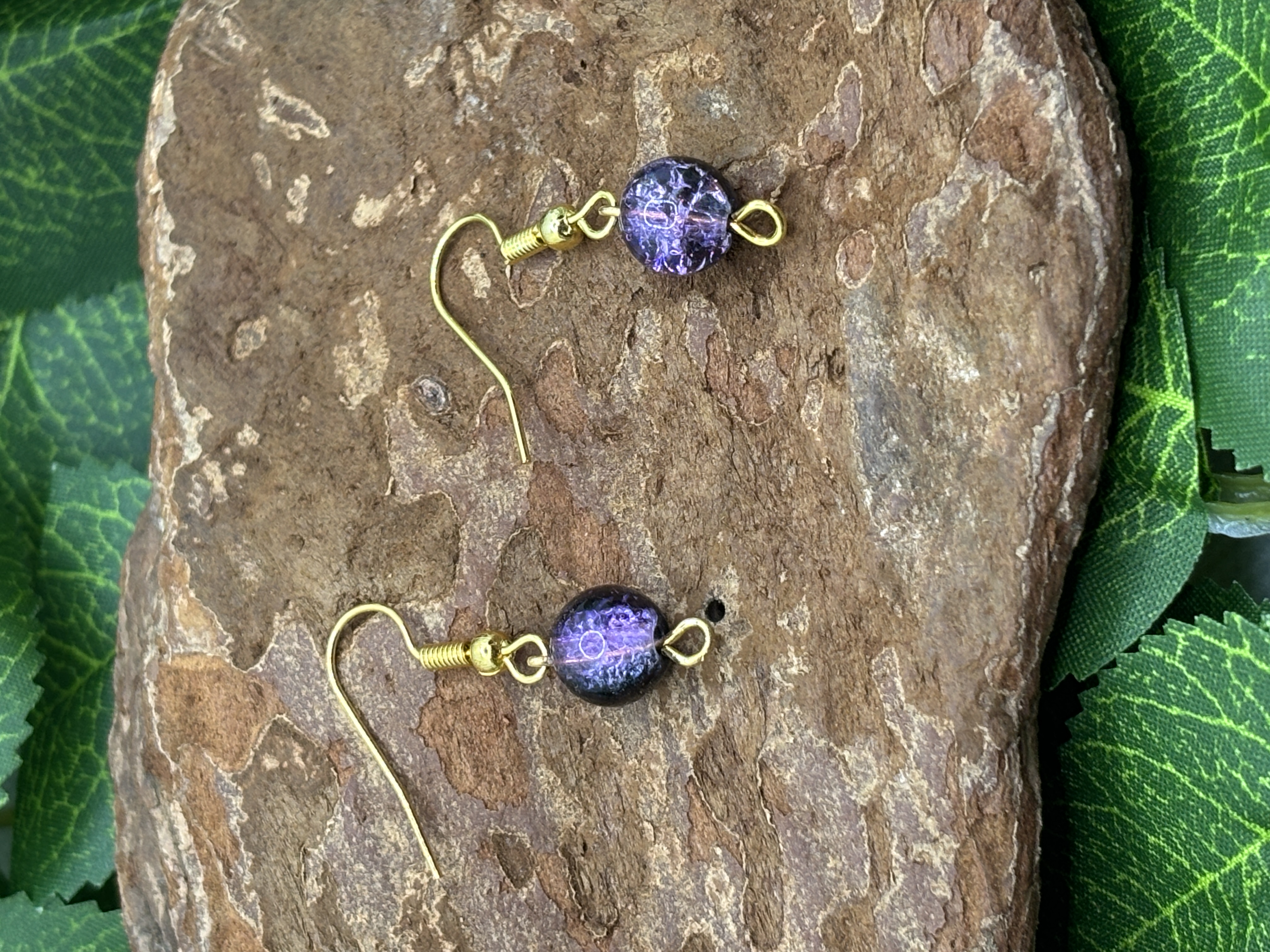 Boucle d'oreilles an améthyste