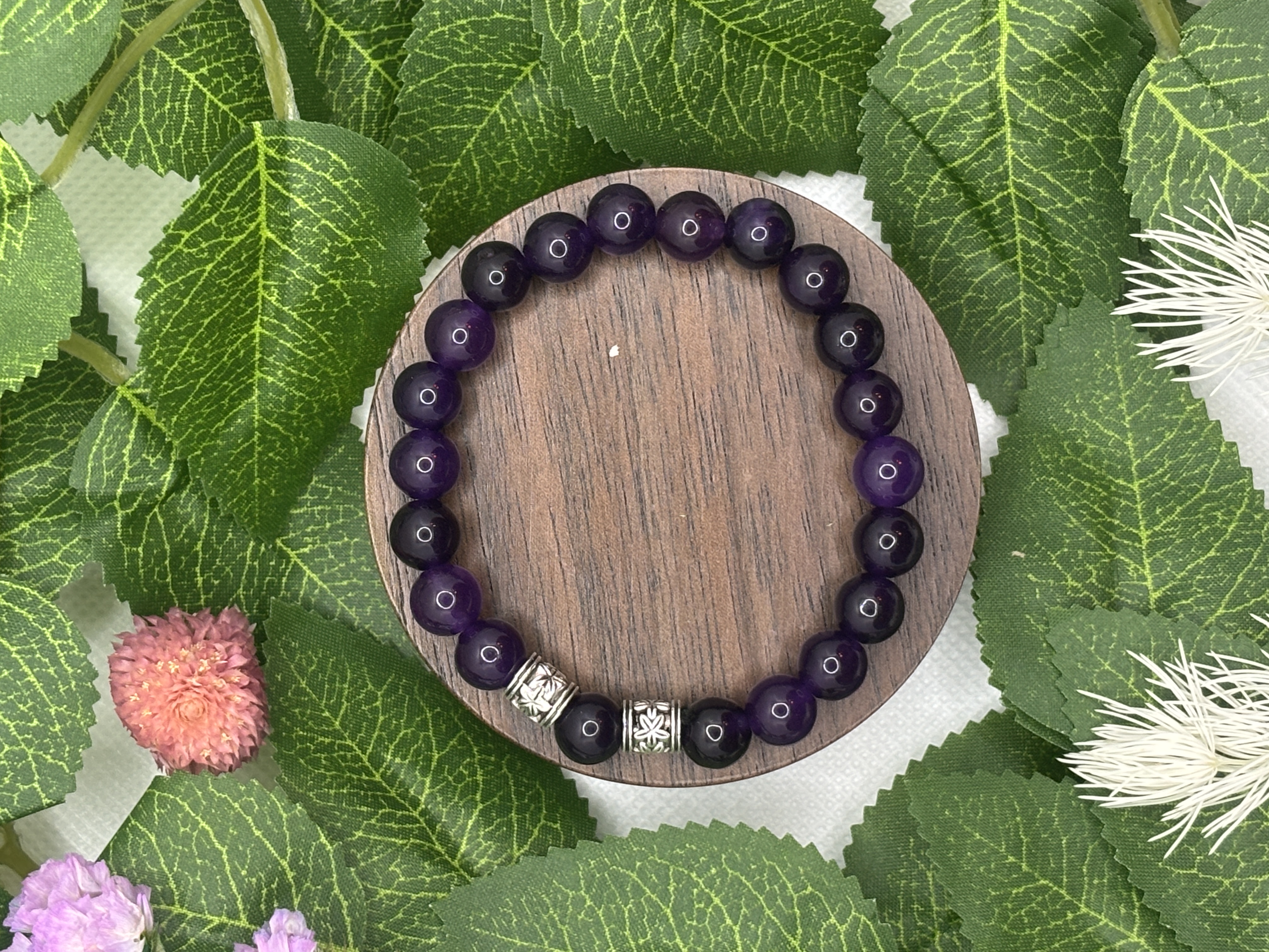 Bracelet en pierre d'Améthyste