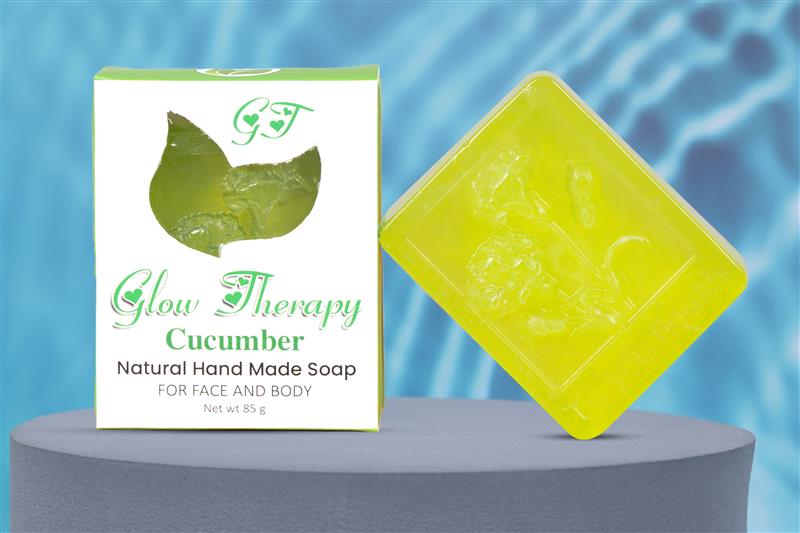 Cucumber Glow Therapy Natural Handmade Soap
