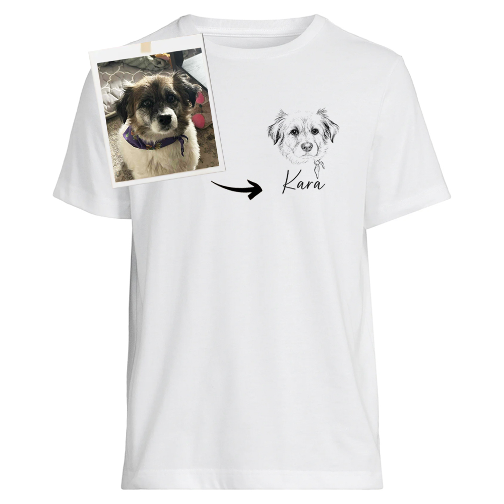 Custom Pet Portrait T-Shirt