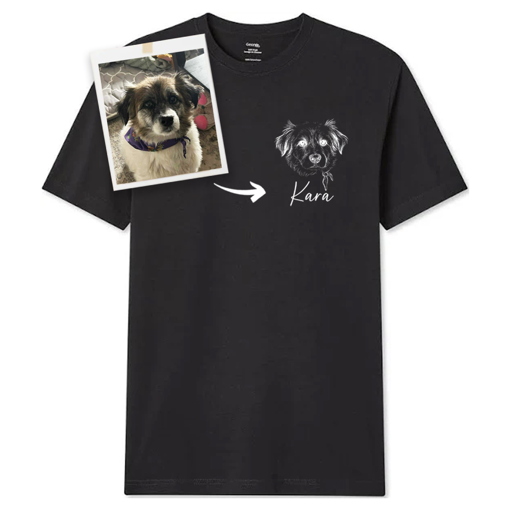 Custom Pet Portrait T-Shirt