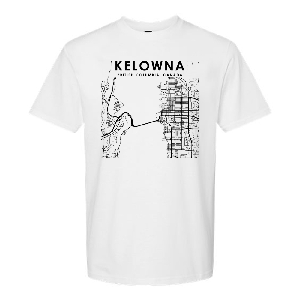 Kelowna Map T-shirt