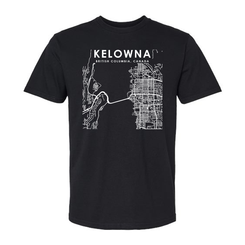 Kelowna Map T-shirt