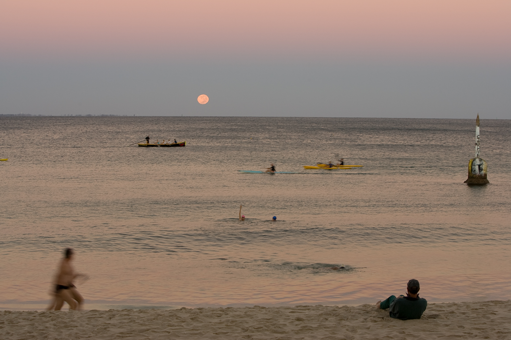 Early Morning Activity At Cottesloe