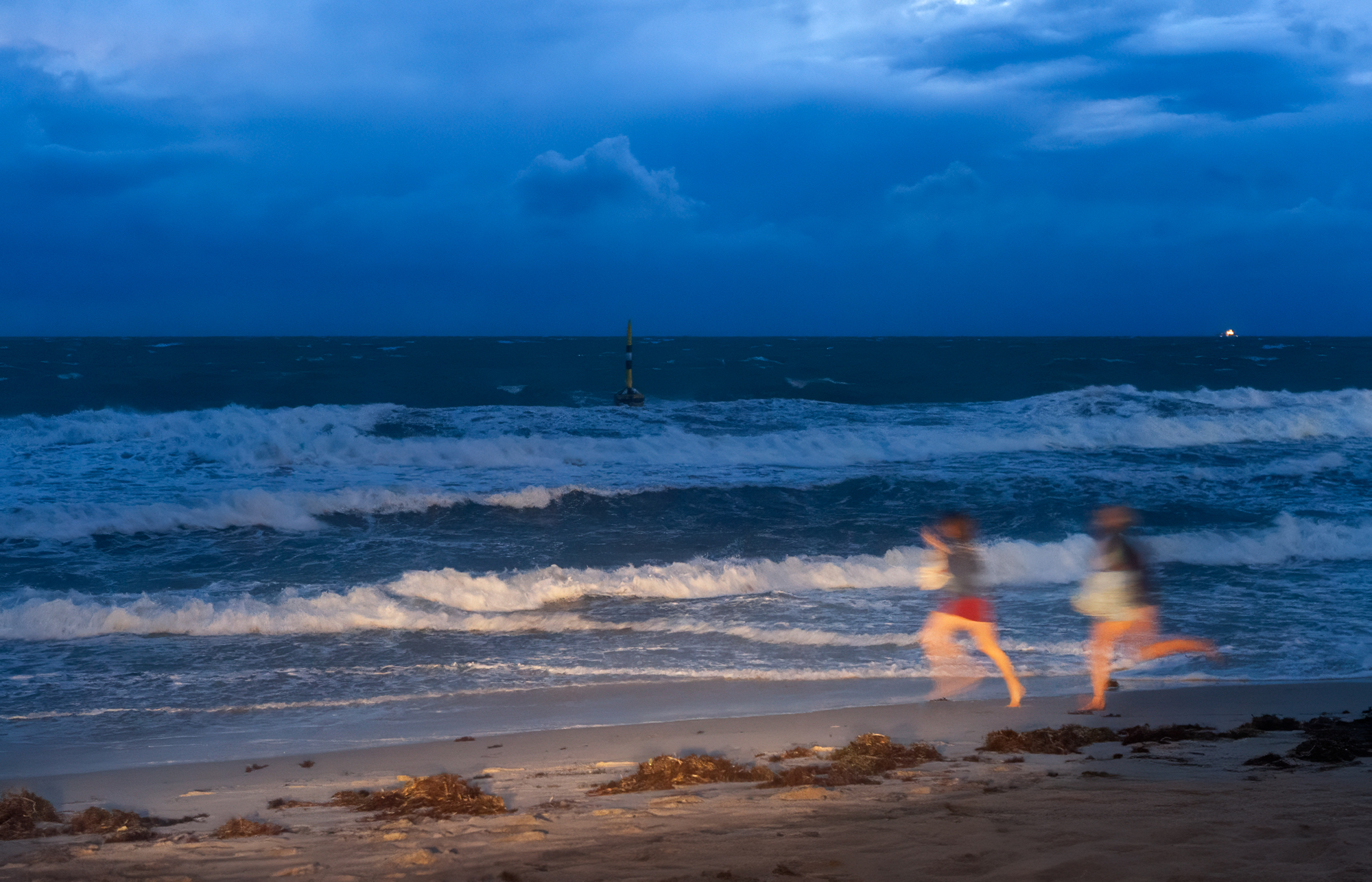 Running in the headlights