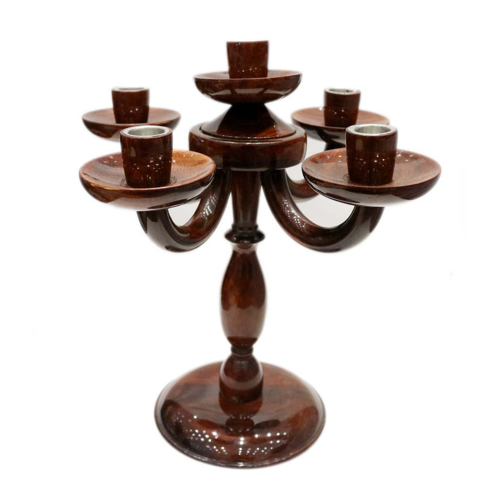 Candle Stand wooden Handmade, Table top Candle stand