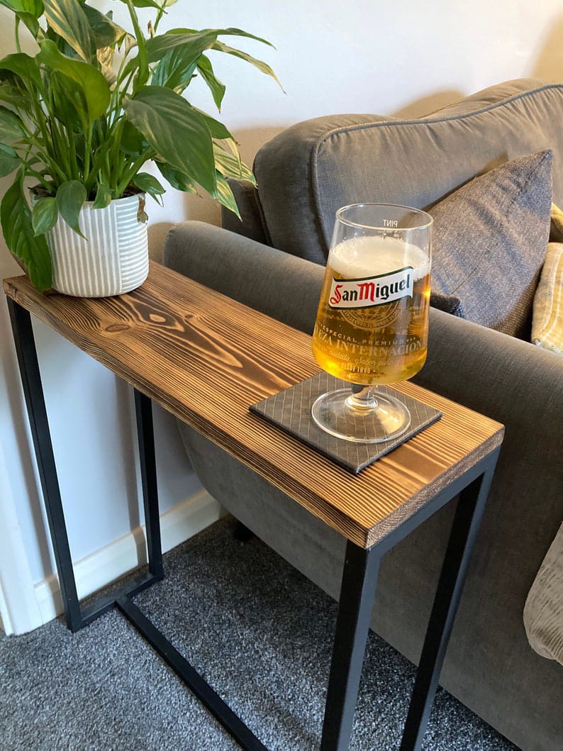 Sleek Design Sofa Side Table – Modern and Functional Side Table for Living Room, Bedroom, and Office – Contemporary Style with Storage and Easy Assembly