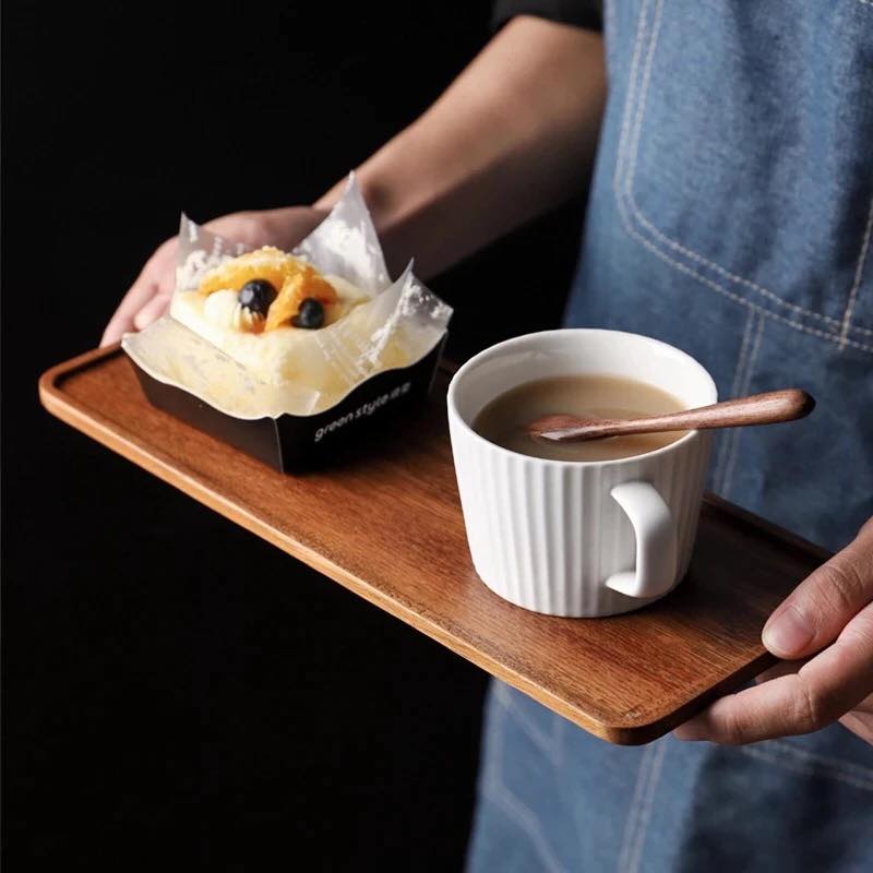 Premium Wooden Tea Tray – Elegant Serving Tray for Tea & Coffee