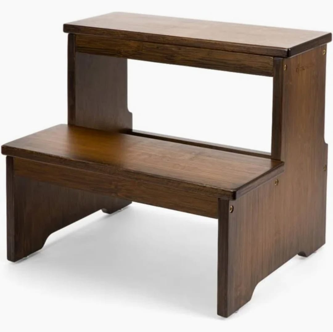 2-Step Lightweight Folding Step Ladder for Home, Office, and Outdoor Use with Anti-Slip Wide Steps, Sturdy Aluminum Design, and Compact Foldable Structure