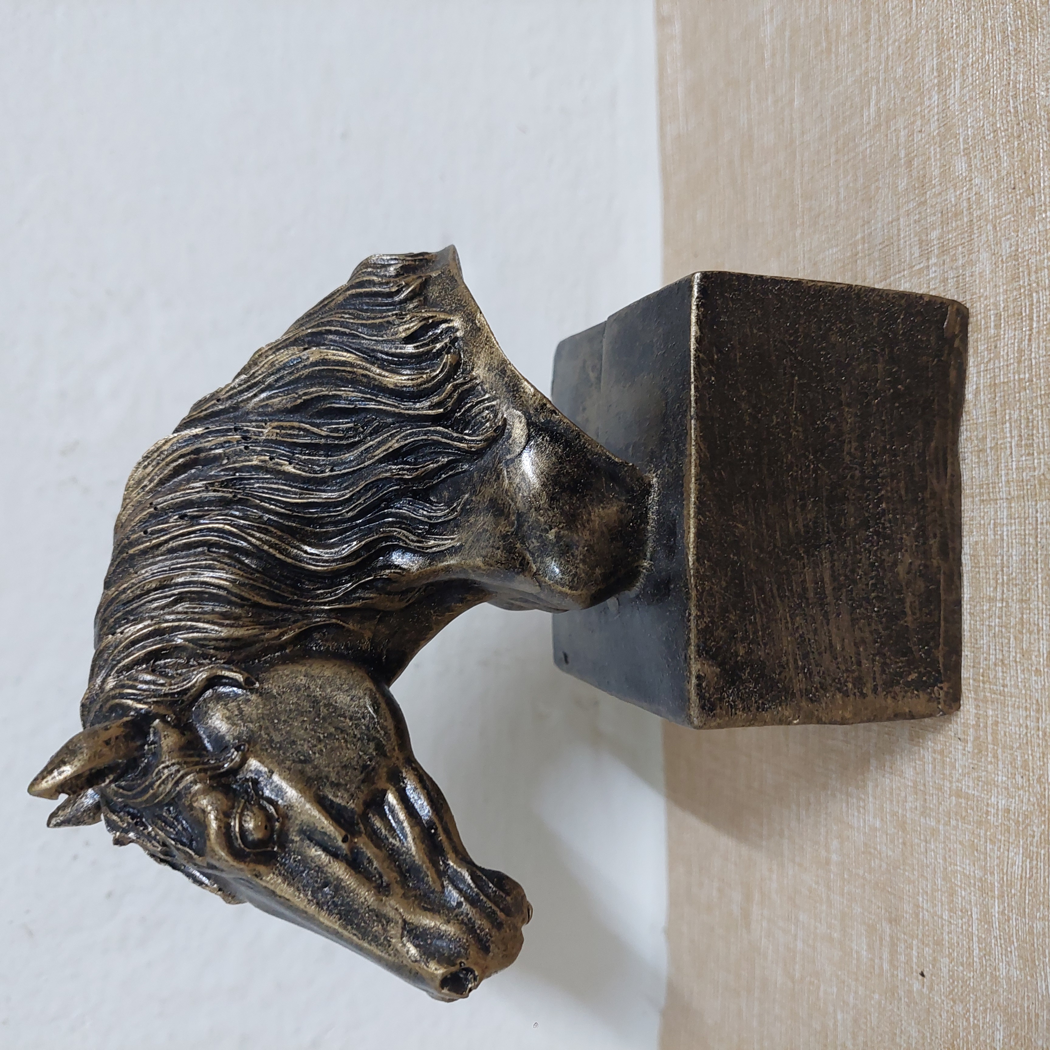 Handcrafted Horse Head Sculpture – Elegant Wooden Decor Statue for Home, Office & Gifting – Rustic Artistic Accent Piece by Artisoul