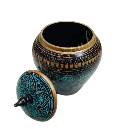 Handmade Wooden Candy Jar with Naqshi Design | Decorative Storage Jar by Artisoul.Pk