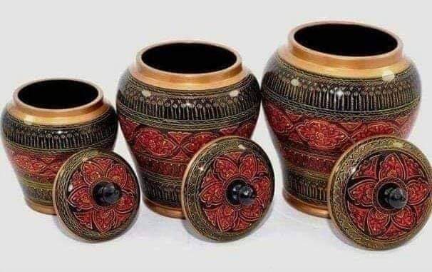 Handmade Wooden Candy Jar with Naqshi Design | Decorative Storage Jar by Artisoul.Pk