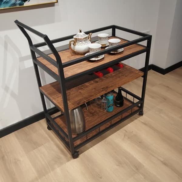 Industrial Style Bar Cart