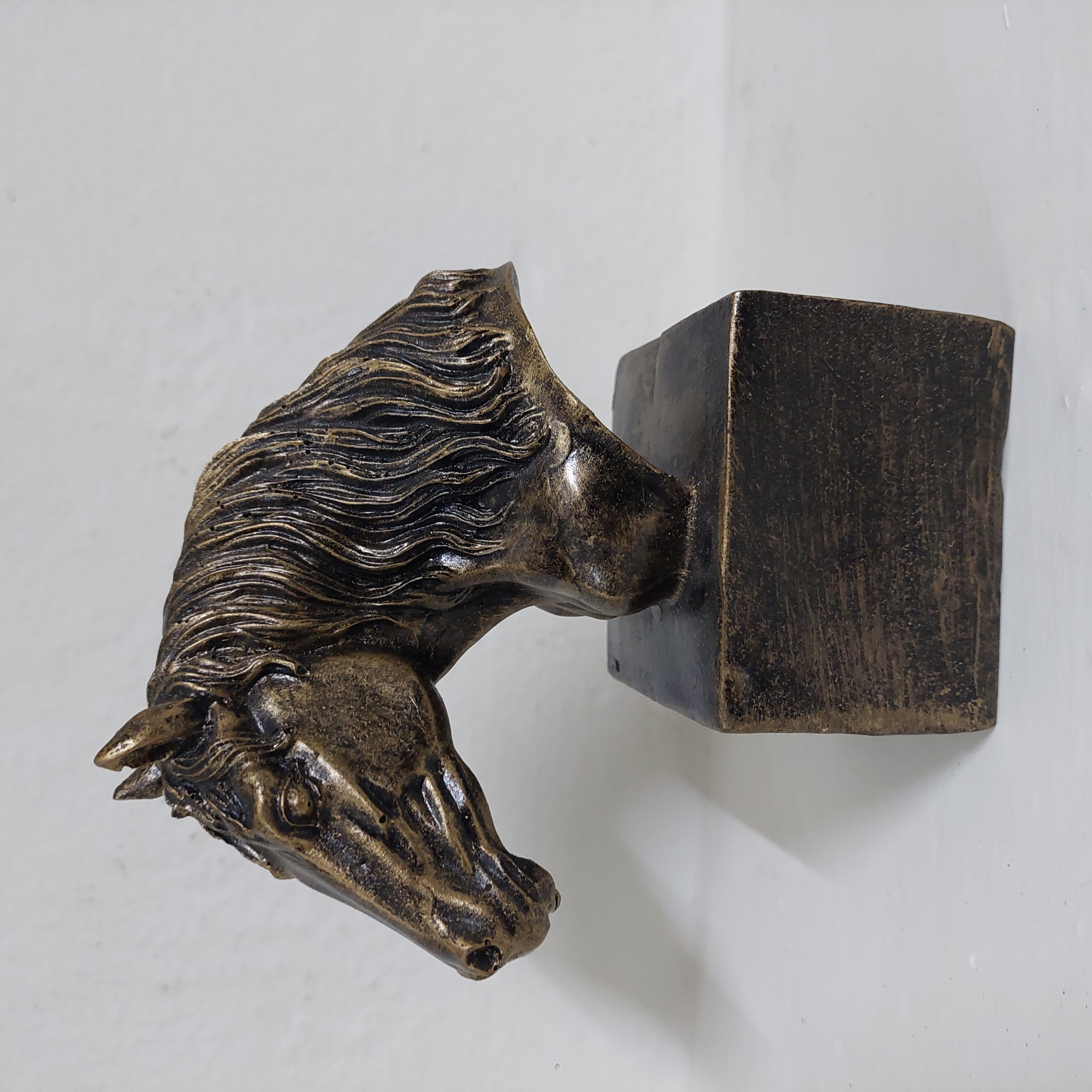 Handcrafted Horse Head Sculpture – Elegant Wooden Decor Statue for Home, Office & Gifting – Rustic Artistic Accent Piece by Artisoul