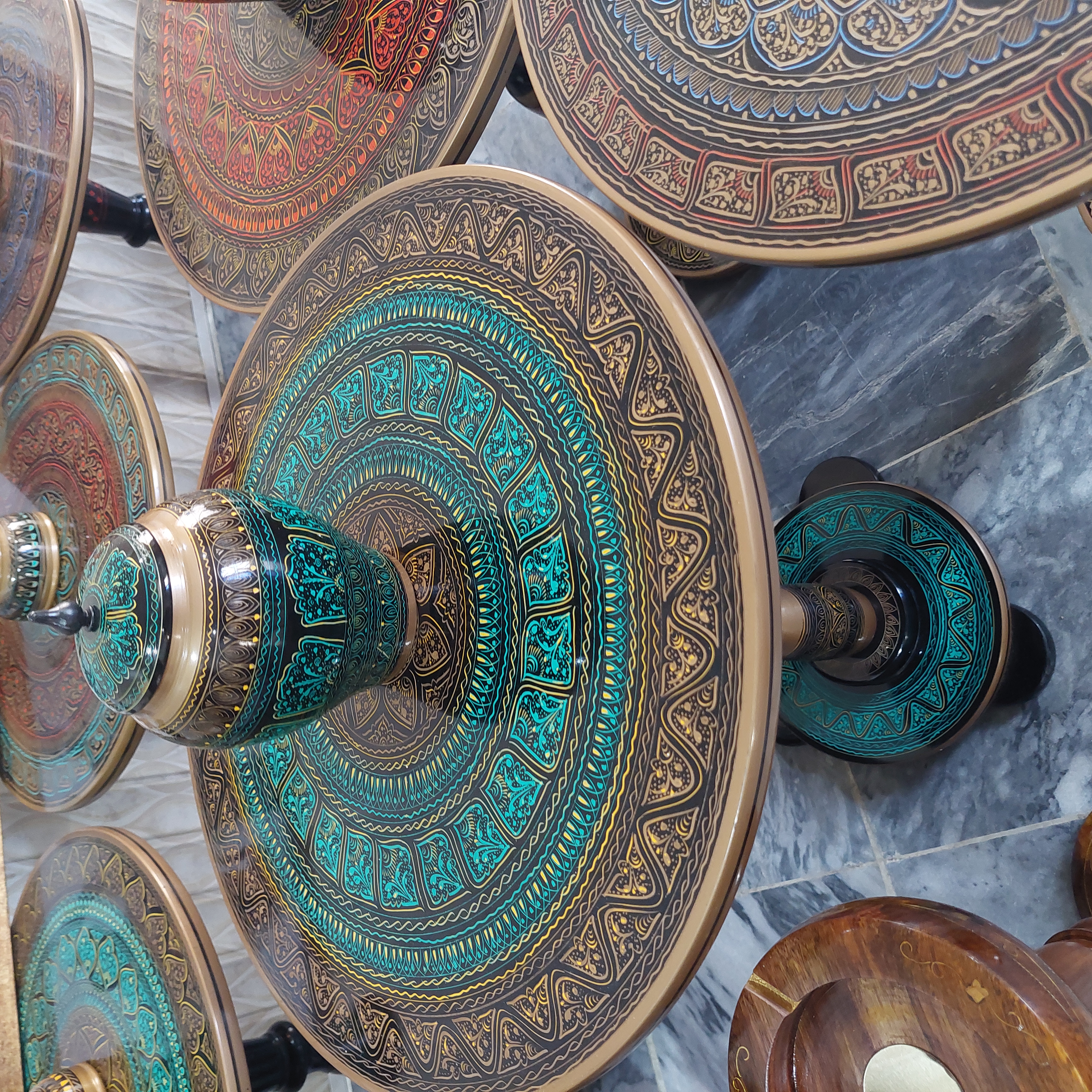 Handmade Naqshi Package / Table / Candy Jar / Tissue Box / Brush Holder and jewellery Box