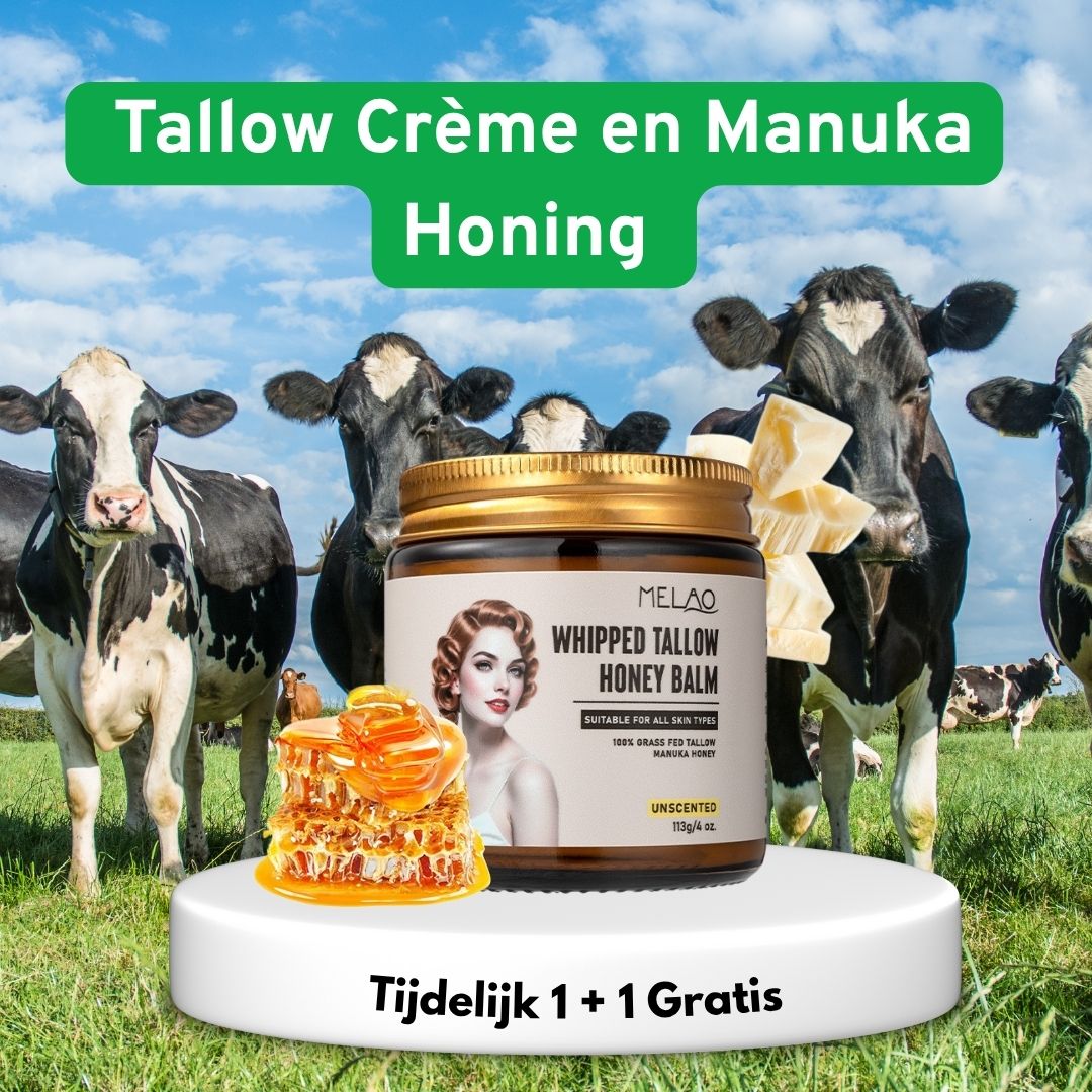 Tallow Balm Manuka Honing Opgeklopt 113 Gram