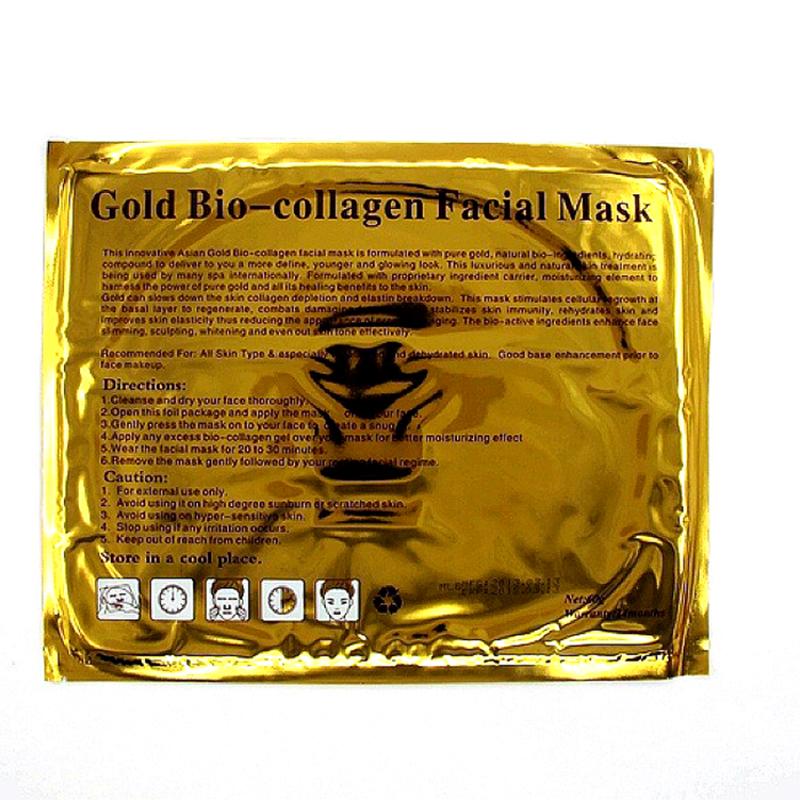 Crystal Collagen Gold Poeder Gezichtsmasker 10 Stuks