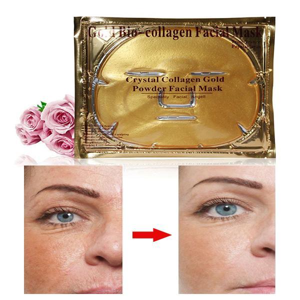 Crystal Collagen Gold Poeder Gezichtsmasker 10 Stuks
