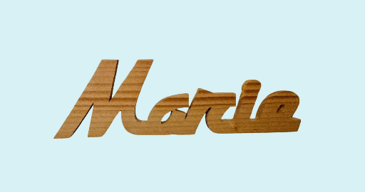 đž PrĂ©nom âMarieâ en bois massifâ Nom Marie calligraphie en bois - PrĂ©noms fĂ©minin artisanal en pin massif