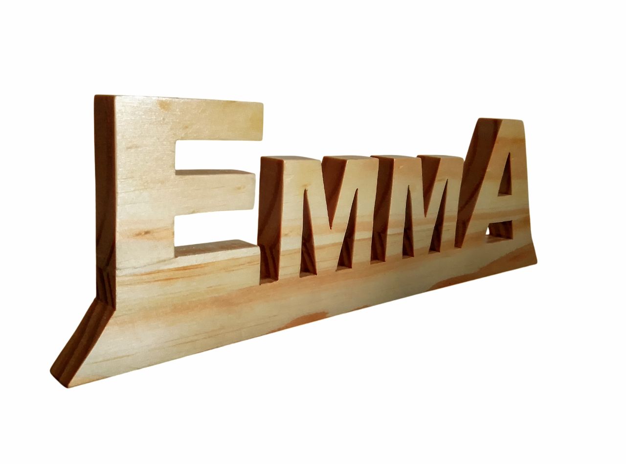 Prénom EMMA décoratif en bois