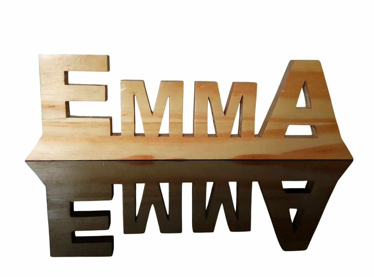 Prénom EMMA décoratif en bois