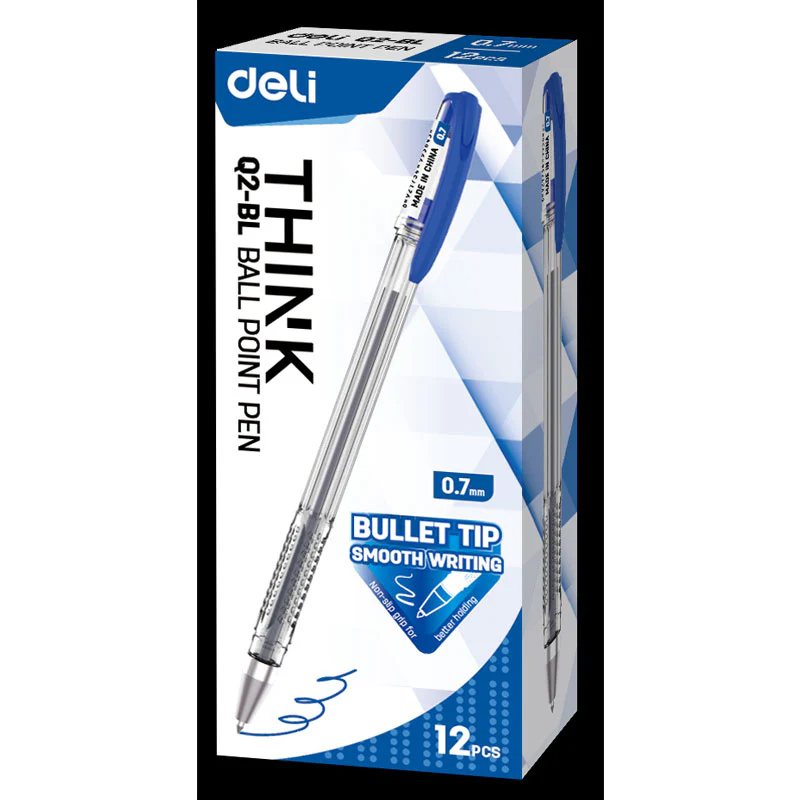 Caneta esferográfica Deli Think Q2-BL
